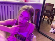 Попросила Своего Друга Проверить Как Я Делаю Минет🤤- B
