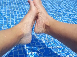 My Sexy Feet at the Pool!! P-2