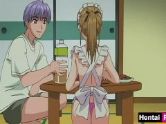 A Maid with Big Boobs who Cleans Rooms and Cocks | Anime Hentai Uncensored