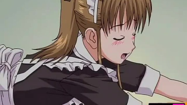 部屋とチンポを掃除する巨乳メイド |アニメ変態無修正