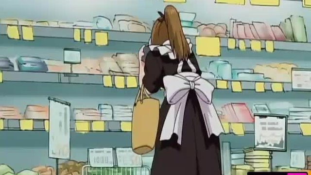 部屋とチンポを掃除する巨乳メイド |アニメ変態無修正