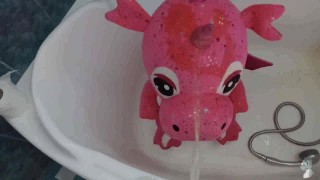 Big Pink dragon Peeing#2
