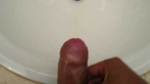 Quick cum in sink