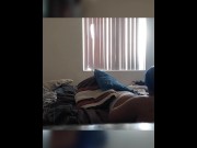 Preview 2 of Brothers baby mama moaning on the dick
