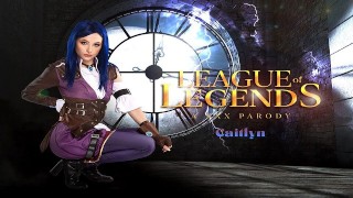 Petite Ailee Anne As LEAGUE OF LEGENDS CAITLYN Questions You About VR Porn