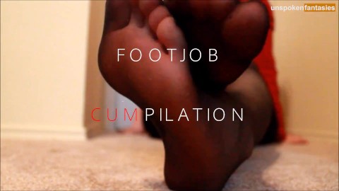 Compilation footjob et shoejob - Sperme sur les pieds - Fantasmes non-dits