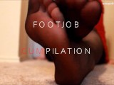 Compilation footjob et shoejob - Sperme sur les pieds - Fantasmes non-dits