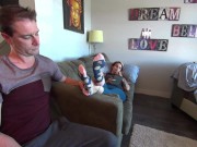 Preview 3 of My Step Aunt Let me Worship her Gorgeous Feet! (1080p HD PREVIEW)