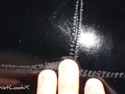 Preview 2 of ShinyWetLookX - I'd Like To See Your Cock Inside Me Daddy Cum On My Leather Leggings POV