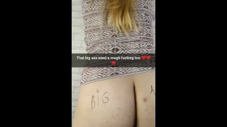 Bitte fick diese schwangere heiße Ehefrau sehr hart in den Arsch! - Snapchat Cuckold-Bildunterschrif