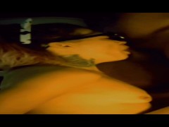 Sub on Leash Sucks D' of Her 'MasterFan'