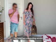 Video Lustful stepmom spread her legs for her STEPSON in a cheap HOTEL