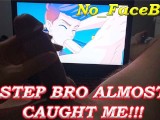 I jerk off STEP BRO's Laptop | watching hentai anime