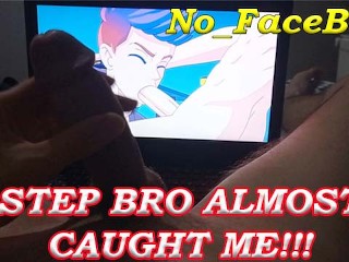 I Jerk off STEP BRO's Laptop | Watching Hentai Anime
