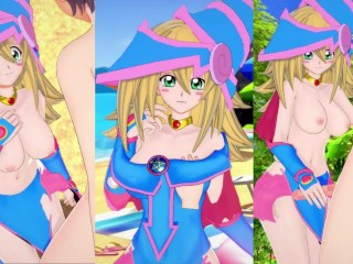 [无尽游戏 Koikatsu ！ ] 与 YuGiOh! 发生性关系 大山雀 Dark Magician Girl。 3DCG 色情动漫视频。