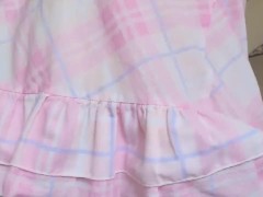 Cute Diaper Girl Fills her Pull Ups with Morning Pee