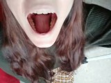 Giantess finds tiny swallows it and talks to it in her stomach (Burp) (Vore) (Preview)