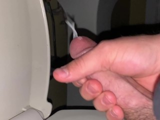 Shooting a Big Load into the Toilet