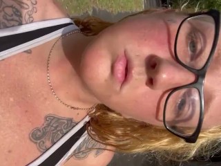 Walking Babe Bouncy Boobs Jiggly Titties