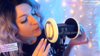 SFW ASMR Seltene Mundgeräusche mit Verzögerung - PASTEL ROSIE Amateur Youtuber - Trippy Ear Tease Kribbeln