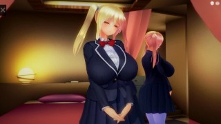 3D HENTAI Cheeky Blonde Mesuga Karase Training Sex