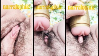 大阴蒂：操我的新肉光，直到我在帐篷里射精