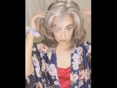 Playing With My Silver Hair