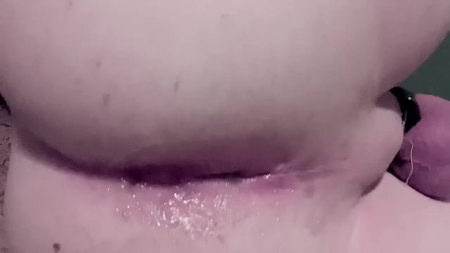 Pushing out a knot in chastity 3