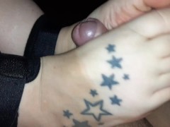 Amateur teasing footjob in ankle cuffs.  - Screenshot 2 of 16 - Feet Fetish
