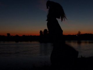 sunset, small tits, solo female, petite