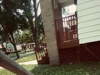 Outside is fun but they caught me 