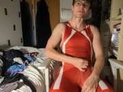Preview 1 of Cheeky Brit Edging in Asics Wrestling Singlet