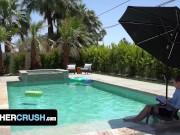Preview 1 of BrotherCrush - Horny Stepbrothers Dip Their Sultry Bodies In The Pool To Cool Off On Hot Summer Day