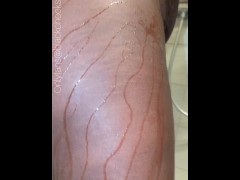 African ebony farts and pees. Poors pee over herself