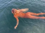 Preview 6 of Monika Fox Morning Swimming Naked In The Bay