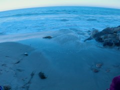 Stepson cheats with stepmom on the beach