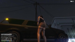 Papai está fodendo uma prostituta de rua- GTA parte 7