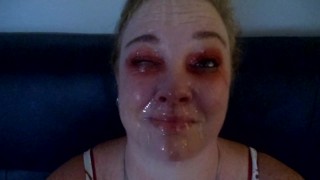 Amateur Wife Messy Facial Compilation