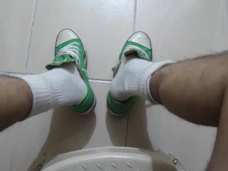GREEN CONVERSE LOW FAB