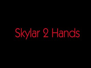 BLACK-TGIRLS: Skylar 2 Hands is Back!