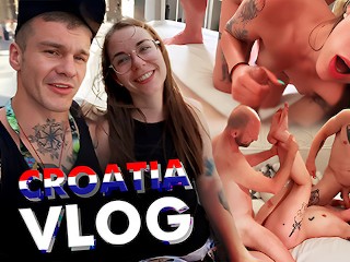 ChihuahuaSU VLOG. OMG! Croatia was Crazy. Threesome with a Newly Met Guy