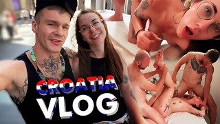 OMG Croatia Was Crazy Threesome With A Newly Met Guy Chihuahuasu VLOG
