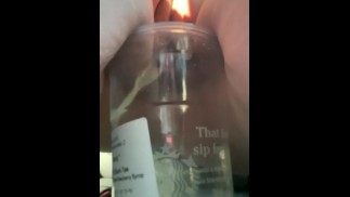 Pulled over and peed into a cup in the backseat right off the highway