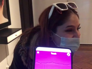 Playing with a Vibrator in an Art Gallery