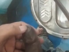 Pee and spit on my ride