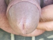 Preview 1 of Uncut cock piss close up