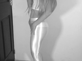 SEE THROUGH MY SHINY LEGGINGS AND FUCK ME FROM_BEHIND (BLACK AND_WHITE)