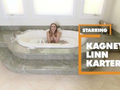 Video POV - Bootylicious blonde Kagney Linn Karter fucks you in bubble bath