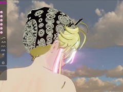 horny Space Goddess is fucked hard an nice on a beach