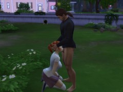 The Sims 4 Peeping Tina do Oral in nature
